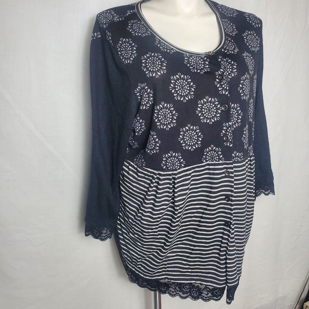Kaktus Long Sleeve Blouse Size 3X